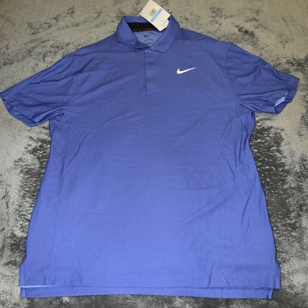 Medium Nike Tiger Woods TW Polo Mens Golf Shirt Dri Fit DR5314-430
